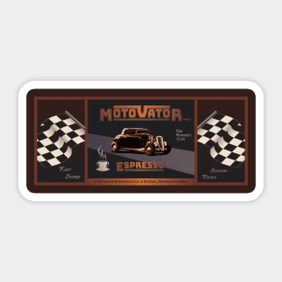 MotoVator Espresso - Wide Sticker